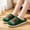 Dark Green, variant on Christmas Womens Slippers, Christmas Pattern Flannel Upper Slippers, Soft Memory Foam Insole, Non-Slip Indoor Slippers, Christmas Stocking Stuffers for Women, Blue, Size:46