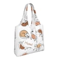 thumbnail image 2 of XMXT Canvas Tote Bag, Different Posture of Cat Graffiti Large Handbag for Women, Shopping Working Travel, 2 of 7