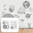 thumbnail image 3 of 2x Adhesivo de pared , peonía , adhesivos de pared de para fondo de sofá, sa de , dormitorio, cocina, decoración de habitación Colco Flores pegatinas de pared, 3 of 8