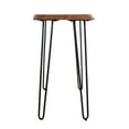 thumbnail image 6 of Alaterre Furniture Hairpin Natural Live Edge 48" Wood with Metal Media Console Table, Natural, 6 of 8