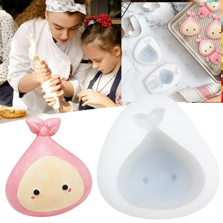 

HAXMNOU DIY Bakeware Onion Head Onion Baby Chocolate Cake Dessert Decoration Tools Ornaments Silicone Tools