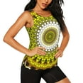 thumbnail image 2 of Gaeub Yellow Mandala Women's Workout Tank Tops Lightweight Sleeveless Shirts for Women for Athletic Running Tennis Yoga - Large, 2 of 9
