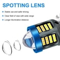 thumbnail image 6 of LED Motorcycle Headlight H4 BA20D P15D, 12000LM 6000K White & 3000K Yellow Dual Beam, IP67 Waterproof 50000H Lifespan, Aluminum Alloy Motorcycle Headlamp Bulb, 6 of 8