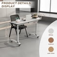 thumbnail image 4 of Narrow Conference Tables,Conference Room Tables with Wheels,Small Folding Conference Table for Office Training Meeting Seminar Classroom Home, 4 of 8
