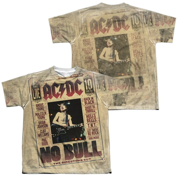ACDC No Bull Allover Print Officially Licensed Sublimation Youth T Shirt