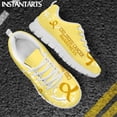 thumbnail image 1 of Zapatillas deportivas con diseño de concienciación sobre el cáncer de mama infantil para niñas, antideslizantes, con absorción de impactos, transpirables, informales, para adolescentes., 1 of 6