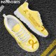 thumbnail image 1 of Zapatillas deportivas con diseño de concienciación sobre el cáncer de mama infantil para niñas, antideslizantes, con absorción de impactos, transpirables, informales, para adolescentes., 1 of 6