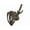 Black, variant on Skull Hooker Mini Hooker Skull Hanger - Perfect Kit for Hanging and Mounting Taxidermy Bear, Small Deer, Pronghorn, and Other Smaller Skulls for Display – Black (SKH-MH-ASSY-BLK)