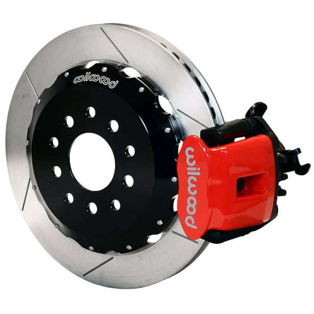 NEW WILWOOD REAR DISC BRAKE KIT, 13" ROTORS, RED COMBINATION PARKING BRAKE CALIPERS, PADS