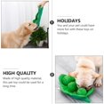 thumbnail image 3 of 2pcs Pea Shape Dog Snuffle Toy Lovely Pet Squeaky Toy for Small Medium Dogs, 3 of 8
