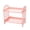 Pink, variant on FUTUREORYY 2 Layers Kitchen Storage Rack Plastic Shelf Pink for Bathroom Countertop Organization
