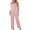 Pink, variant on Annhoo Womens Pajama Sets 2 Piece Satin Outfits Casual Sleeveless Spaghetti Strap Nightwear and Pants Loungewear