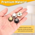 thumbnail image 3 of Uxcell 4Pcs 0.5" Tall Lamp Finials, 1/4-27 Thread Lamp Cap Knob Decoration Screw Cap Nuts with Cleaning Cloth for Table Floor Lighting Fixture Shade Holder Decor, Bronze/Silver/Gold/Black, 3 of 7