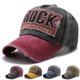 thumbnail image 2 of Topi ROCK bordado gorra hombre y mujer alta calidad Retro gorra de béisbol Unisex lavado roto Denim Golf Snapback gorras, 2 of 4