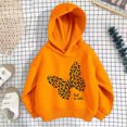 thumbnail image 3 of CONFREE Hoodies for Girls Long Sleeve Hooded Sweatshirt for Girls Trendy Butterfly Prints Fashion Preppy Pullover Tops, 3 of 3
