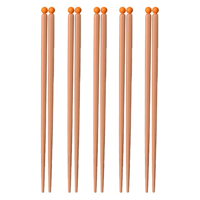 5 pares de palillos reutilizables, palillos para familia/hotel/restaurante de 24 cm, juego de regalo de palillos, palillos para el cabello