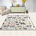 thumbnail image 3 of Coolnut Farm Animals Non-Slip Runner Rug Washable Soft Absorbent Living Room Rugs for Bedroom 80x58 Inches Home Decor, 3 of 7
