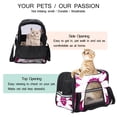 thumbnail image 3 of Mother's Day Premium Fabric Pet Bag - Durable 900D Oxford Cloth - Cozy Sherpa Base - Ideal for Cats - Adjustable Nylon Webbing Straps - 17x10x11.8in/43x26x30cm Size, 3 of 7