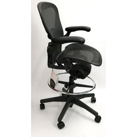 Herman Miller Aeron Drafting Stool Size B Chair Fully Featured, Executive Office