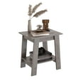 thumbnail image 1 of 2-Tier End Table, Side Table with Storage Shelf, Sofa Table Nightstand for Entryway, Farmhouse, Living Room, Easy Assembly, 1 of 7