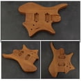 thumbnail image 3 of RENACLIPY Coffee Electric Guitar Body Unfinished Solid Wood Headless Design for Easy String Replacement, 3 of 7