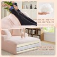 thumbnail image 4 of Muumblus Oversized Double Chaise Lounge Chair, Modern Indoor Boneless Cloud Sofa, Plush Corduroy Upholstered Modural Sectional Sleeper Couch for Living Room Apartment, Pink, 4 of 9