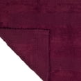 thumbnail image 2 of Lavish Home 60x24-Inch Machine Washable Cotton Bath Mat (Burgundy), 2 of 3