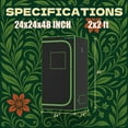 thumbnail image 4 of 2x2/3x3/4x2/4x4ft Grow Tent - 98% Reflective 1680D Hydroponic Kit w/Leak-Proof Tray & Window, Indoor Greenhouse for Seedling to Flowering (Balcony/Closet, 4 of 13