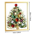 thumbnail image 2 of DIY Christmas Jewelry Tree Art Kit, Decorative Holiday Craft Set, Handmade Tree Ornament Project for Adults Beginners, Tabletop Shelf Desk and Home Christmas Decor, 2 of 5