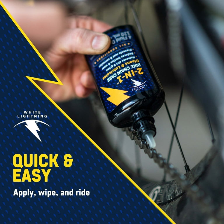 White Lightning® 2-in-1™ Fast Easy Bicycle Chain Lube, 4oz - Main Image