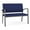 Blue, variant on Newport Reception Waiting 2-Seat Loveseat / Charcoal Steel / Navy Blue