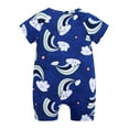 thumbnail image 3 of MYGBCPJS 2-Pack Baby Short Sleeve Zipper Romper Toddler Cotton Playsuit 2 Way Zip Sleep and Play Infant One-piece Pajamas Jumpsuit (3-36 Months), 3 of 6
