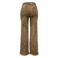 thumbnail image 5 of Womens Rhinestone Jeans Baggy Y2K Straight Wide Leg Sparkly Glitter Denim Pants (Brown XL), 5 of 5