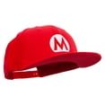 thumbnail image 5 of Mario Luigi Wario Waluigi Symbol Embroidered 6 Panel High Profile Structured Snapback - Red OSFM, 5 of 5