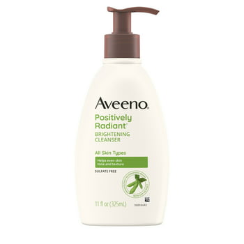 Aveeno Positively Radiant Brightening Facial , Face Wash, 11 oz