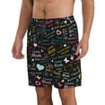 thumbnail image 2 of Bixox Men's I love you Mom printing Casual Classic Fit Short Summer Beach Shorts, 2 of 6