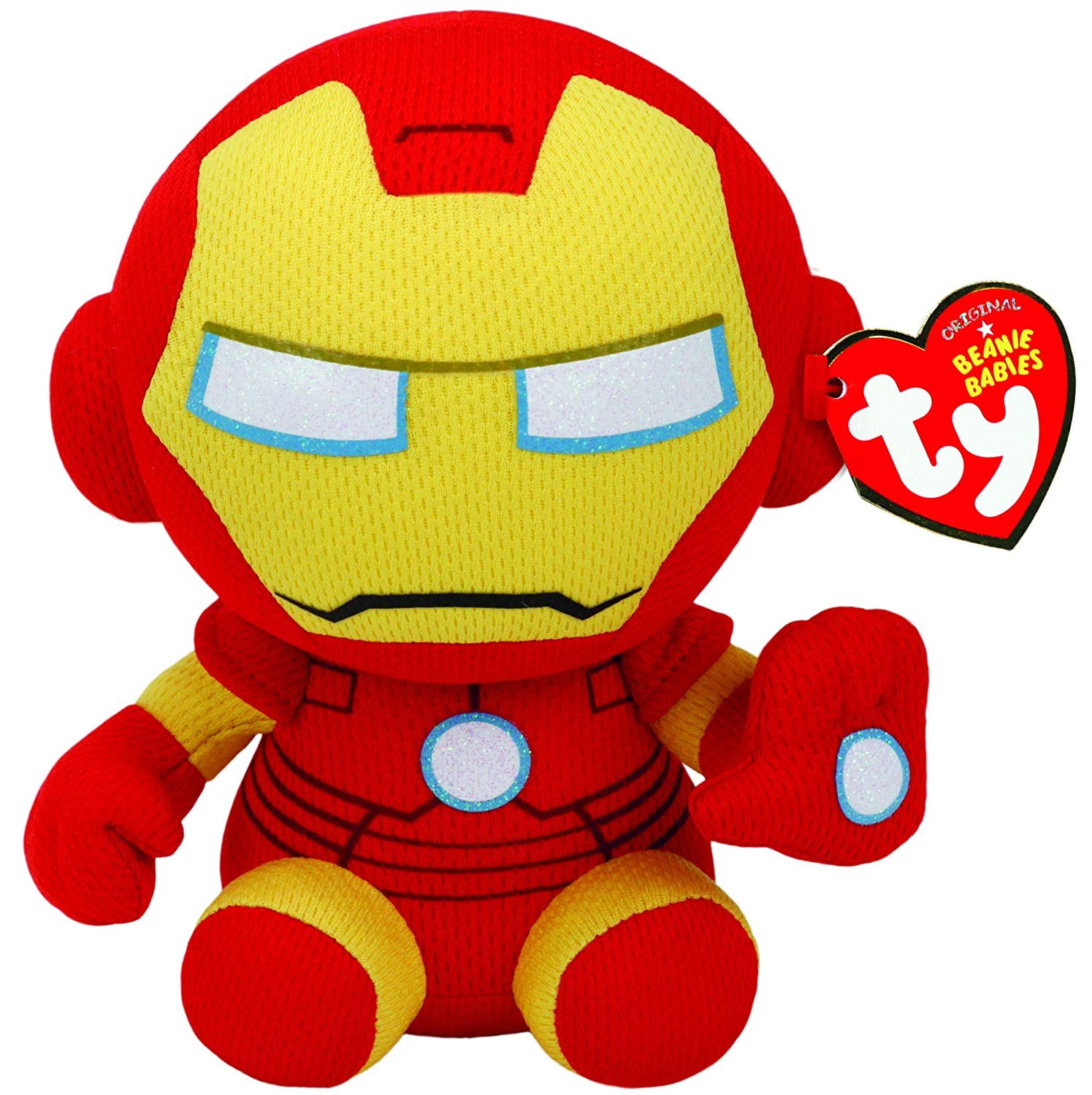 Usa New Ty Ironman Plush, Red and Yellow, Regular Plush Stuffed Animal