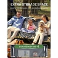 thumbnail image 5 of Timber Ridge Padded 3 Person Camping Chair Supports to 1050lbs, Portable Camp Couch Double Camping Chairs, Outdoor Oversized Folding Loveseat Perfect for Campsites, Patio/Lawn, Soccer Games, Grey, 5 of 9
