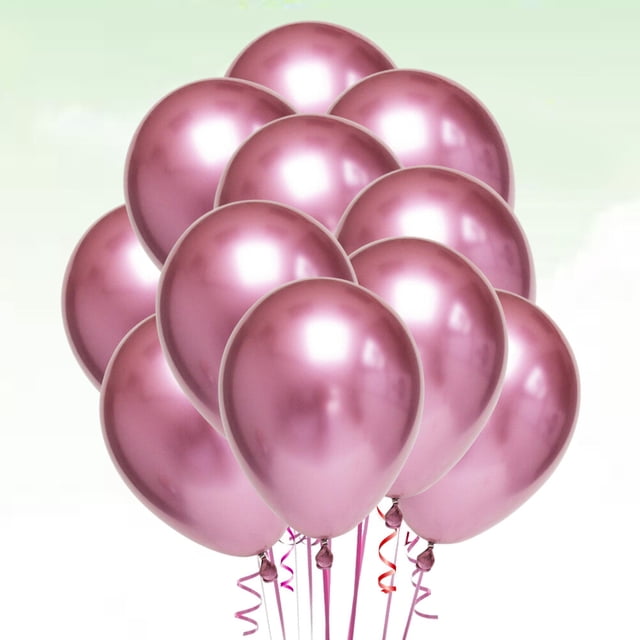 COSMOBETTY 50Ud Globos Metálicos De Látex Rosa Para Uso Decorativo En Eventos Y Ocasiones Especiales
