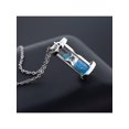 thumbnail image 2 of Gem Stone King 925 Sterling Silver Hourglass Pendant With 0.75 Ct Gemstone Dust 18 inches Chain, 2 of 4