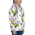 thumbnail image 3 of Xecao Lavender Flowers Print Youth Hoodie Sweatshirt,Boys Hoodies,Essentials Hoodie-X-Large, 3 of 6