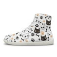 thumbnail image 5 of Wismoutput High-Top Sneakers with Cats and Skull Minimalist Zero Drop Shoes Casual and Comfortable Sneakers for Men, 5 of 7