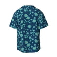 thumbnail image 2 of Xecao offers the Daisies Flowers for Men's Casual Short-sleeved Shirt, a button-up collared shirt with a pocket, perfect for beach vacations and yacht travel in the X-Large size., 2 of 7