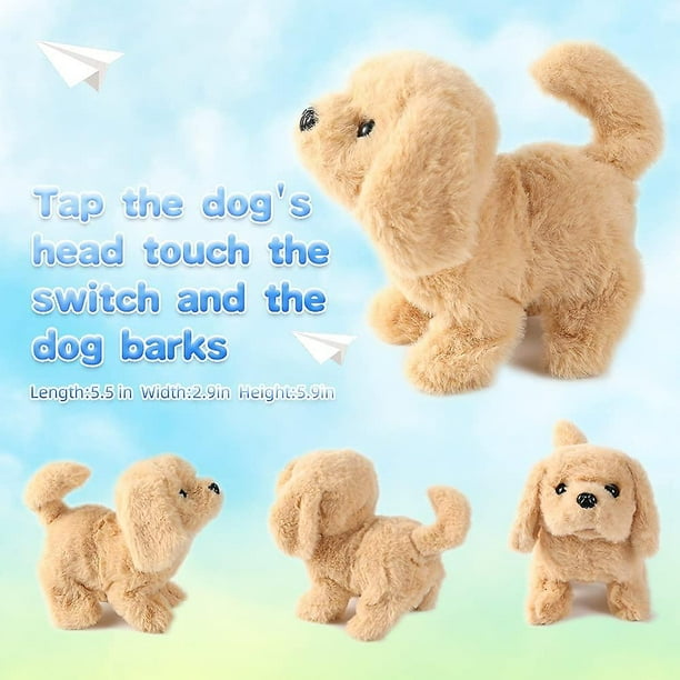 Waca09 New suitable Walking Dog Toys barking Puppy Pet Dogs walking Barking wagging Tails interactive Toy Dogs For Kids cultivating Children To Love