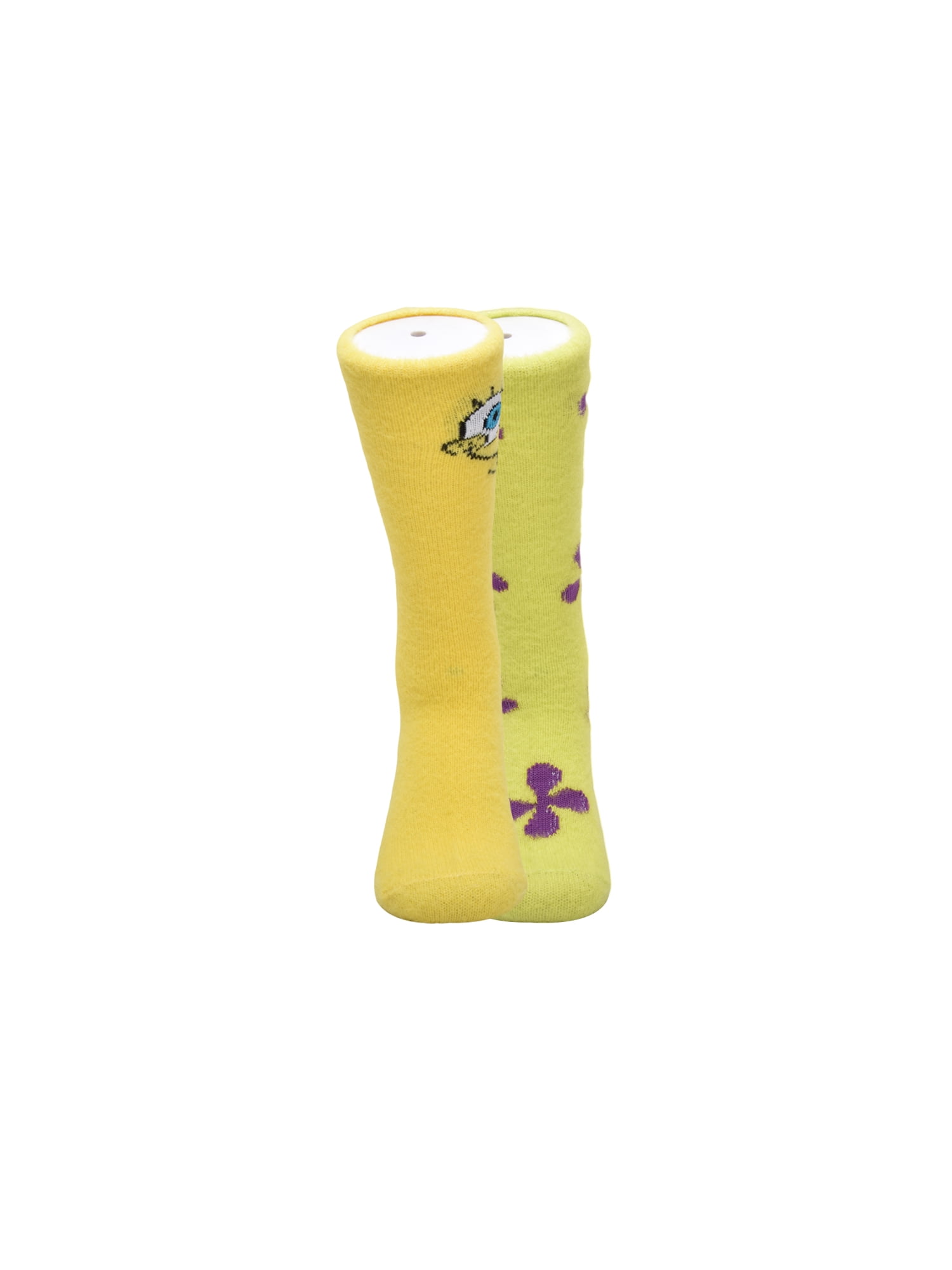 Nickelodeon SpongeBob Women's' 2-Pack Boot Socks, Shoe Size 4-10