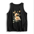 thumbnail image 4 of Drses ‌‌‌‌‌‌‌‌‌‌‌‌Women's 2025 Summer Floral Graphic Tank Top | Sleeveless Crewneck Loose Fit Casual Tee‌, 4 of 4