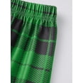 thumbnail image 5 of Family Christmas Matching Pajamas Set Christmas Tree Pattern Long Sleeve Tops Plaid Pants, 5 of 10