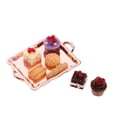 thumbnail image 4 of 1/12 pastel en miniatura el para pasteles para alimentos de cocina y comestibles oro SM SunniMix Comida en miniatura de casa de muñecas, 4 of 8