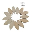 thumbnail image 3 of 100 Pcs Unfinished Wood Cutouts, Oval Shape Wood Pieces Wooden Cutouts Wood Discs Slices Natural Wood Embellishments for Drawing Art Craft Christmas and Wedding Decoration S, 3 of 4