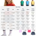 thumbnail image 2 of CYRBOKO Girls Outfit Sets, Casual Elastic Waist Short Sleeve Cotton T-shirts and Jeans and Socks Blue Size 3-4 T, 2 of 8